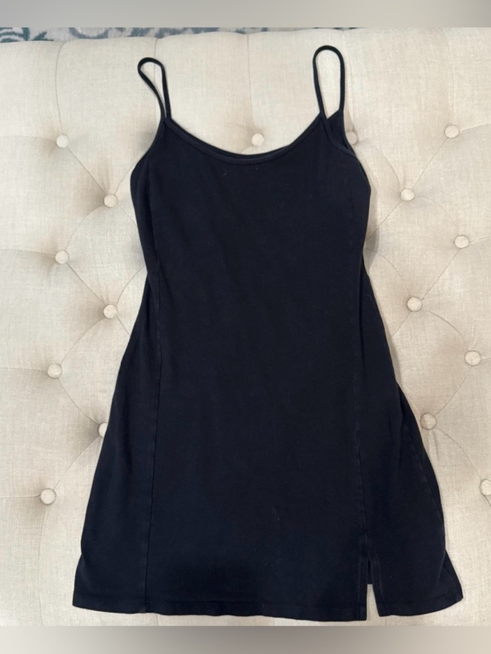 Classic Black Spaghetti Strap Slip Dress